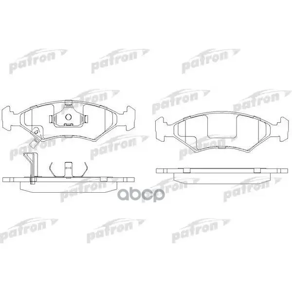 Колодки Тормозные Дисковые Передн Kia: Sephia 95-, Sephia Седан 93- Chevrolet Cobalt 1.5 01.-, 77kw/105hp PATRON арт. PBP982