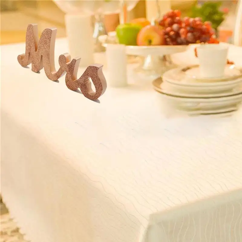 Эфирные Новые горячие продажи Mr& Mrs знак Свадьба Любовь стол украшения Свадебный деревянный фотореквизит надпись баннер для украшения вечеринки