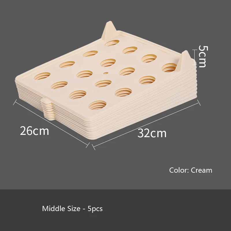 NO.A Middle crem 5pc Органайзер для одежды, T складыватель для рубашек, складная подвесная Полочка для одежды, шкаф, разделяющая перегородку - Цвет: NO.A Middle crem 5pc
