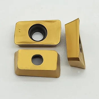 

10Pcs Gold APMT1135PDER DP5320 Carbide Inserts Blades Lathe Cutting For Metal