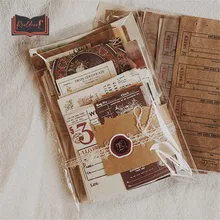 Papier artisanal Vintage, 230 feuilles de papier pour bricolage, étiquette Scrapbooking, planificateur, papeterie de décoration, ensemble de tampons pour mémo