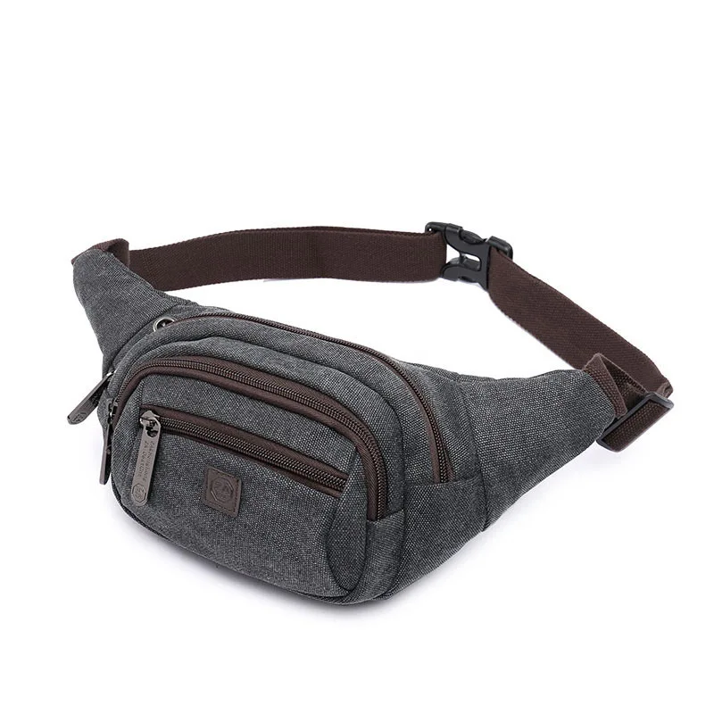 

Sports Waist Pack Outdoor Sports Mobile Phone Waist Bag System Logo Outdoor Mountain Climbing Wallet Canvas Retro Wallet Men's