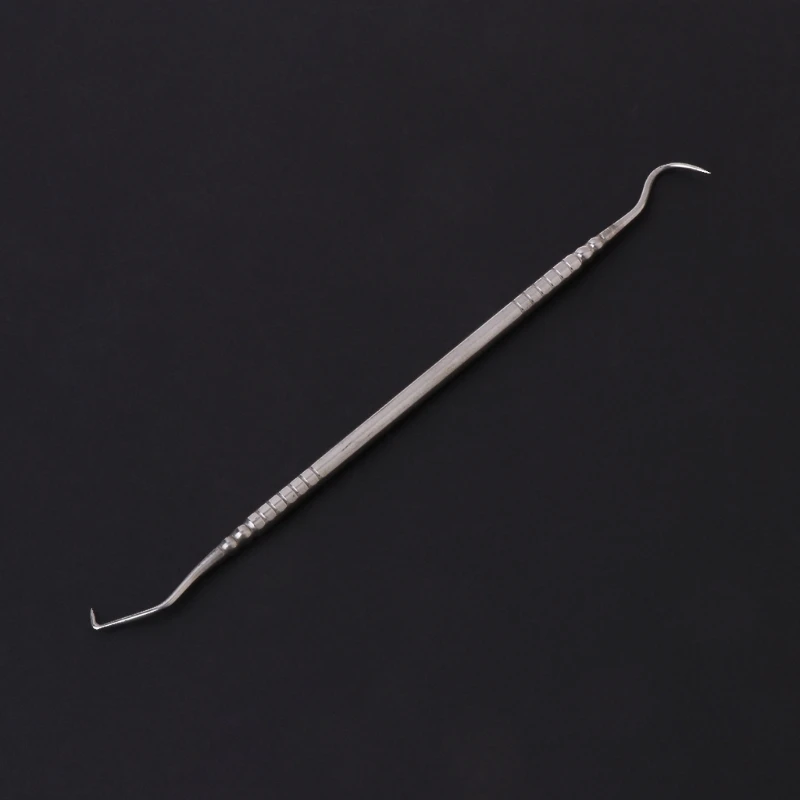 1 шт. двойные концы стоматолога зубы чистая гигиена проводник зонд крюк палочки