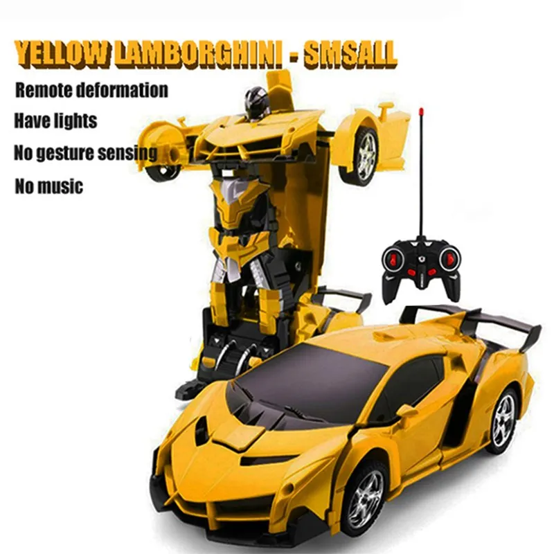 Led Light Cool Rc Car Transformation Robot Car 1:18 Deformation RC Car Toy Electric Robot Cars Models Gift for Boy Girls Gifts 6