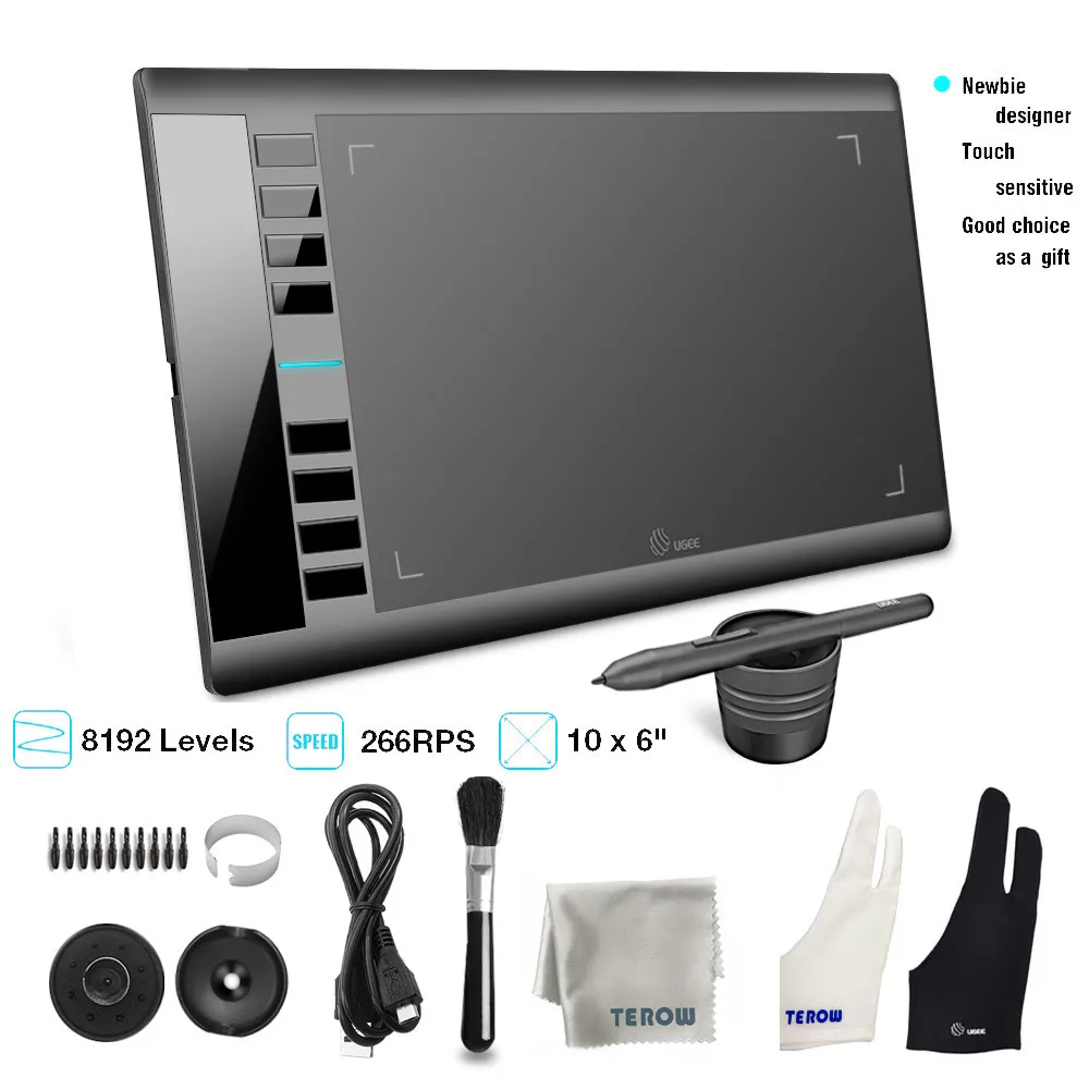 UGEE M708 V3 8192 уровней Графический чертежный планшет цифровой планшет фирменный блокнот ручка для рисования для письма живопись 10x6 дюймов обла... UGEE M708 V3 8192 уровней Графический чертежный планшет цифровой планшет фирменный блокнот ручка для рисования для письма живопись 10x6 дюймов обла...