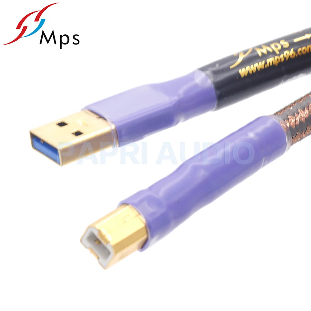 PAPRI MPS QR USB 6N 99.99997% OCC аудиокабель HiFi позолоченный коннектор A штекер для кабеля