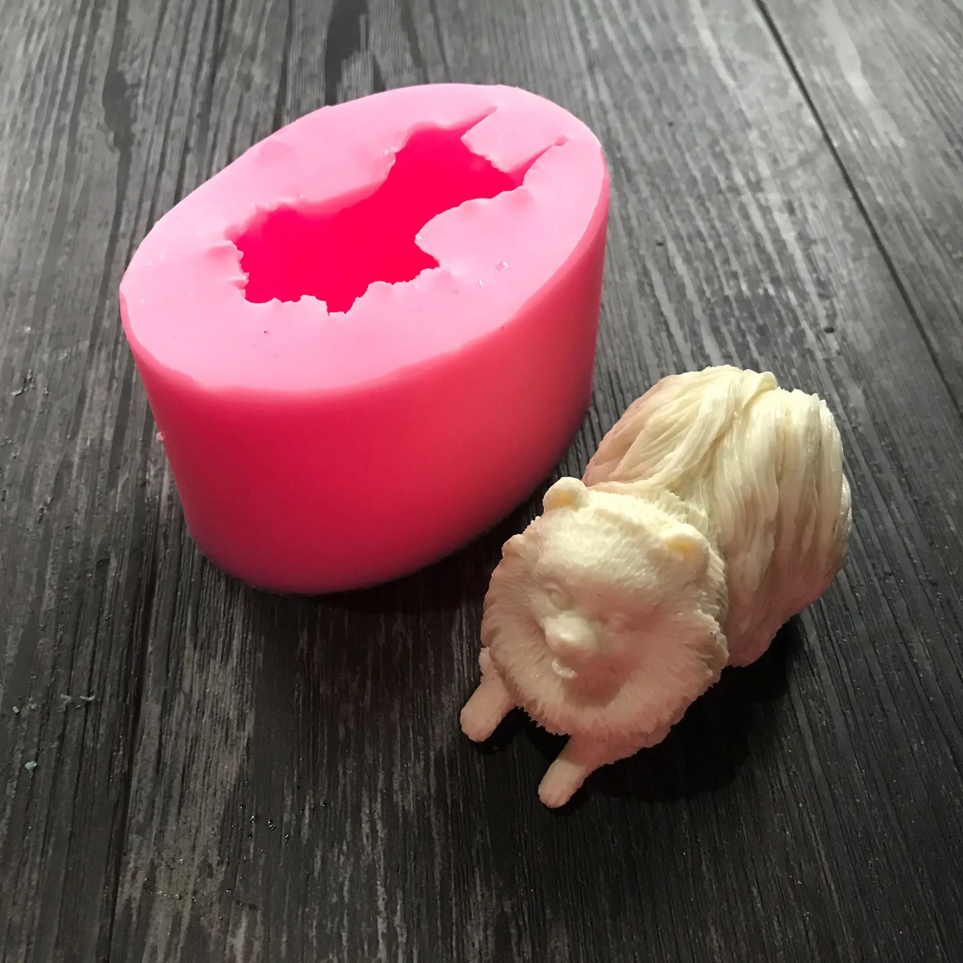 Pomeranian Дизайн формы собаки силиконовые формы Чихуахуа Померанская собака 3D инструменты для украшения тортов из мастики шоколадная керамическая глина плесень k508 - Цвет: Pomeranian