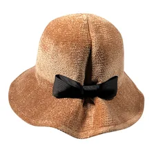 Модные аксессуары, шапка, высокое качество, хлопок, на каждый день, для женщин, зимние, сохраняющие тепло шапки, рыбацкая Кепка, для отдыха, с бантом, кепка s YL5