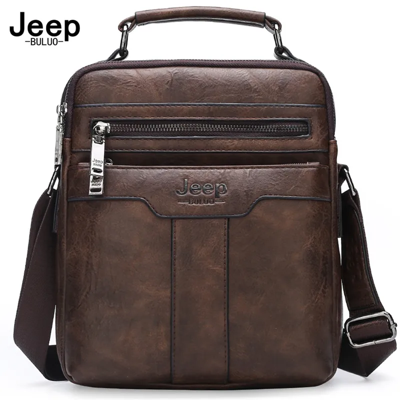 JEEP BULUO gorące męskie torby na ramię Crossbody torebka skórzana z przegródką Fashion Business męska torba na ramię wysokiej jakości torba 1 JEEP BULUO gorące męskie torby na ramię Crossbody torebka skórzana z przegródką Fashion Business męska torba na ramię wysokiej jakości torba 1