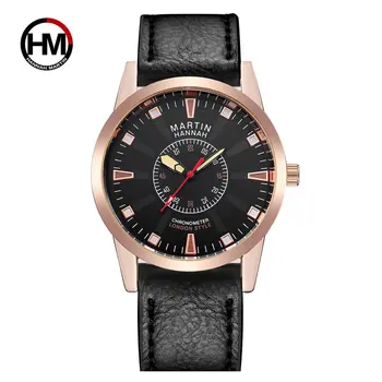 

Exquisite Dial Sport Watch Waterproof Men Wrist Watch Hannah Martin HM-1701 Fashion Quartz Movement Wristwatch