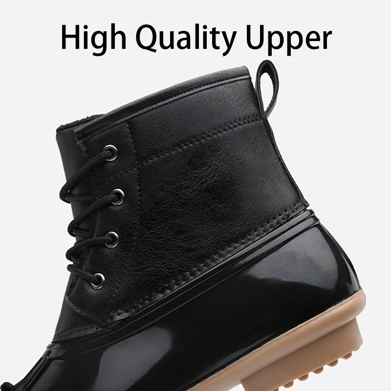 Cheap STS Women Snow Boots Winter Plus Velvet Keep Warm Duck Boots Mid Rubber Ladies Rain Boots Waterproof Non Slip Women Casual Shoes