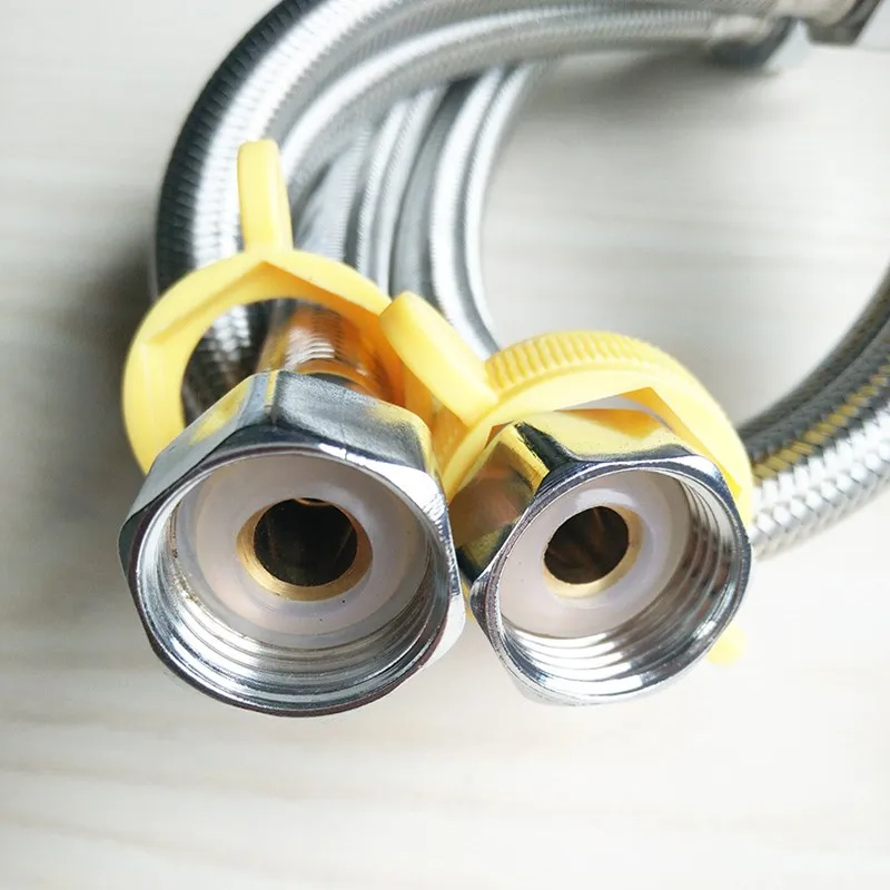 Двойная головка из нержавеющей стали проволока плетеная труба 304 туалетная вода