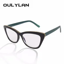 Oulylan очки для чтения «кошачий глаз» женские трендовые очки двойной светильник для дам классические очки для чтения дальнозоркости пресбиопии