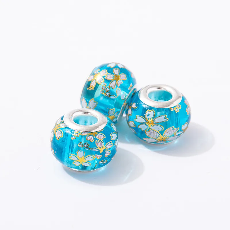 Бусины с большим круглым отверстием для браслетов цепочек и ожерелий 10 шт. |