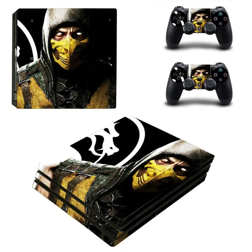 PS4 Pro стикер s mmoral Kombat X Play станция 4 Pro наклейки для кожи Стикеры для playstation 4 Pro консоль и контроллер