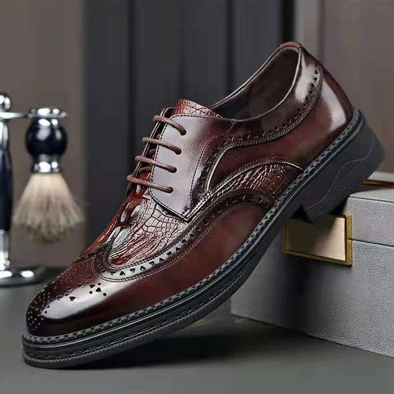 Luxury Designer Dressing Shoes For Men High Quality Elegant Mens Dress