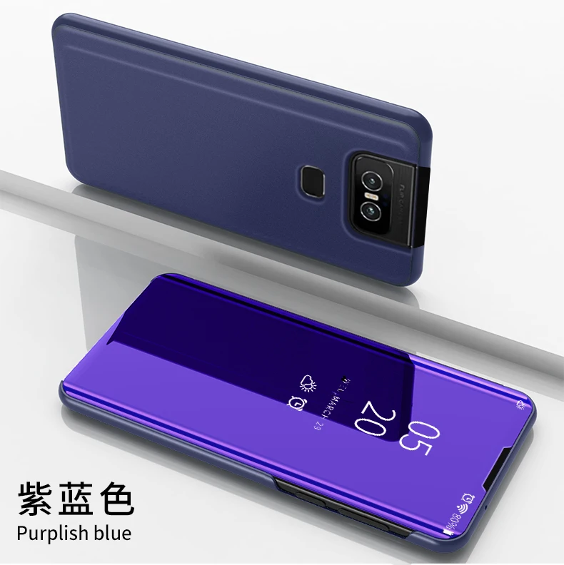 Зеркальный чехол Thouport для Asus Zenfone 6 ZS630KL, флип-чехол s для Asus 6z Zenfone 6, чехол, защита в виде книги