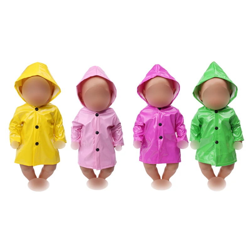 18/'/' Pink Hooded Nightwear Doll Clothes Newborn Reborn Baby Girl Dolls Gift