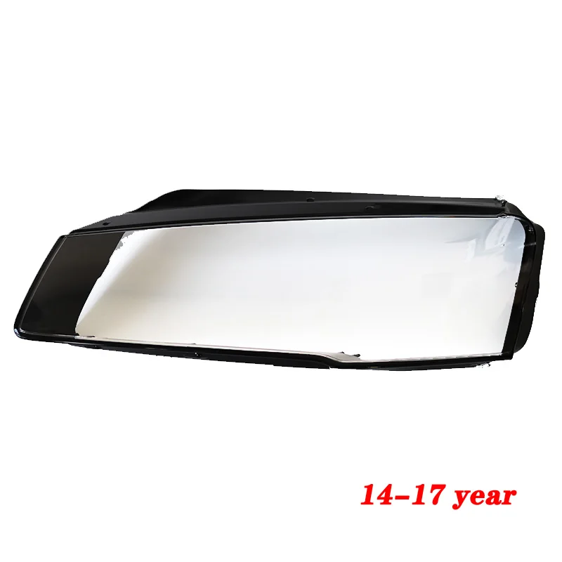 Для AUDI A8 D4 2011-2013/- передние фары прозрачные абажуры лампы оболочки маски фары крышка объектива фары стекло - Цвет: Left side 14-17