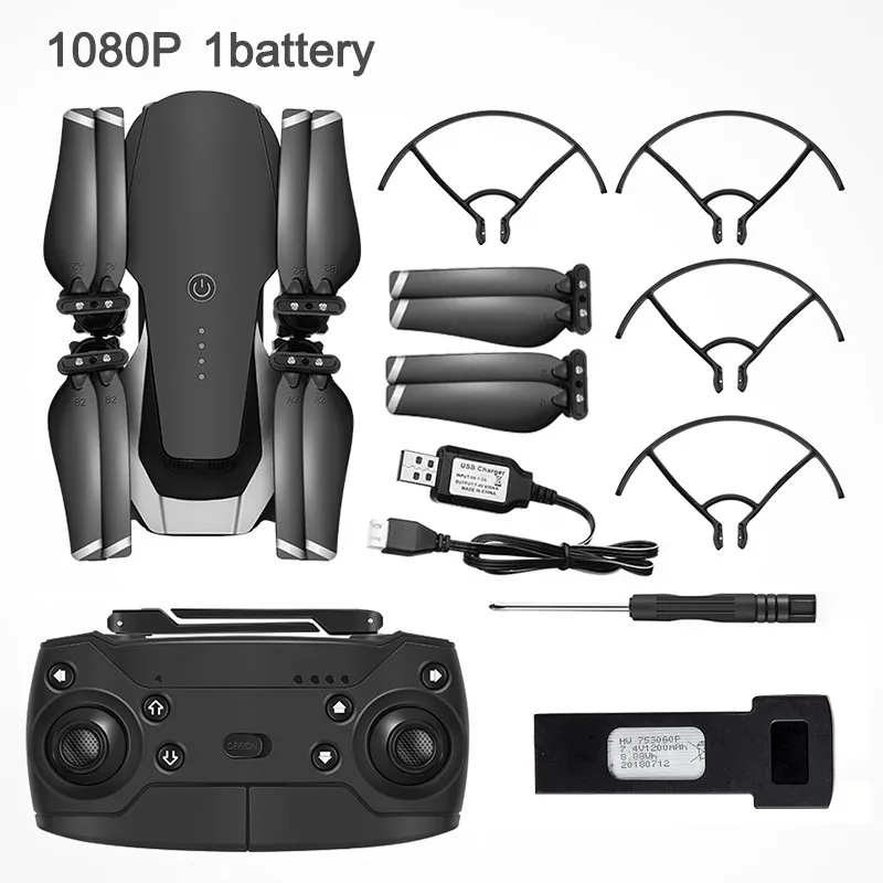 1080P 1Battery Eachine E511S gps динамический следить за Wi-Fi FPV с 1080P камера 16 минут время полета Радиоуправляемый Дрон Квадрокоптер - Цвет: 1080P 1Battery
