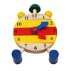 Time Learning Education Mini Puzzle Clock Montessori Wooden Puzzles Toys For Children Digital Educational Game New 1
