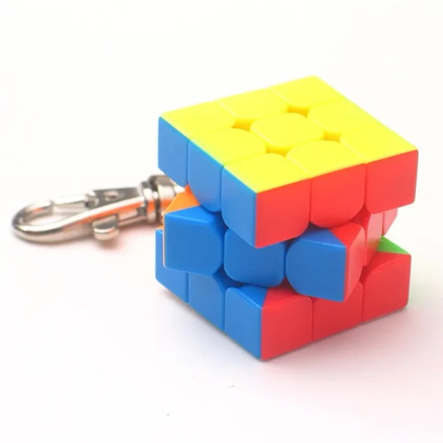 Moyu KeyChain Mini 3x3x3 Packing Magic Cube Brain Teaser Stickerless cube keychain Keyring puzzle cube key chain toys 3