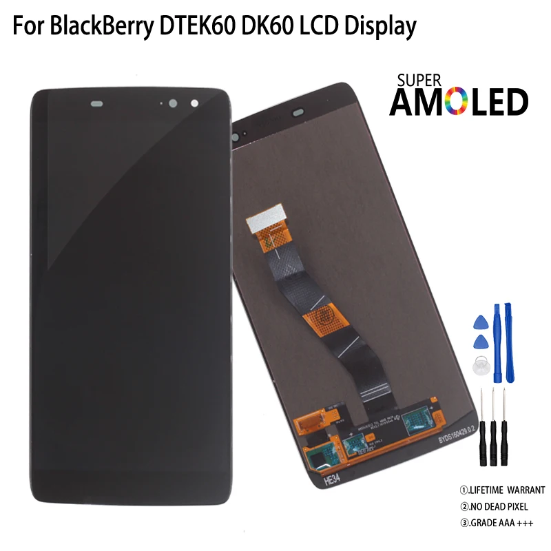 

5.5" For Blackberry DTEK 60 LCD Display Touch Screen Digitizer Assembly Replacement Parts For BlackBerry Dtek60 LCD