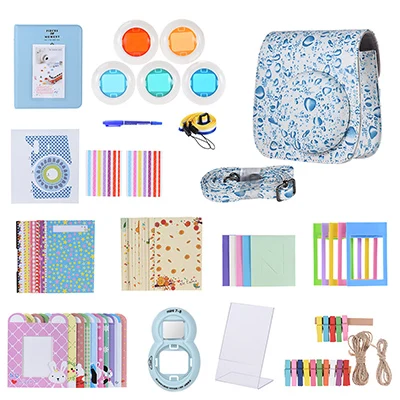 Option 11 Andoer PU сумка для камеры защитный чехол для Fujifilm Instax Mini 8 8+ Mini 9 чехол s маленькая PU сумка на плечо для мгновенной камеры - Цвет: Option 11