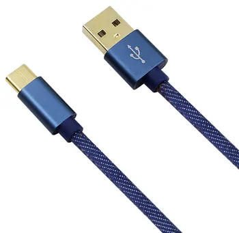 

USB Power Charger Charging Data Sync Jeans Cable Cord For Alcatel Idol 4s Window , Ulefone Armor 2 , GoPro Hero 5 Session Camera