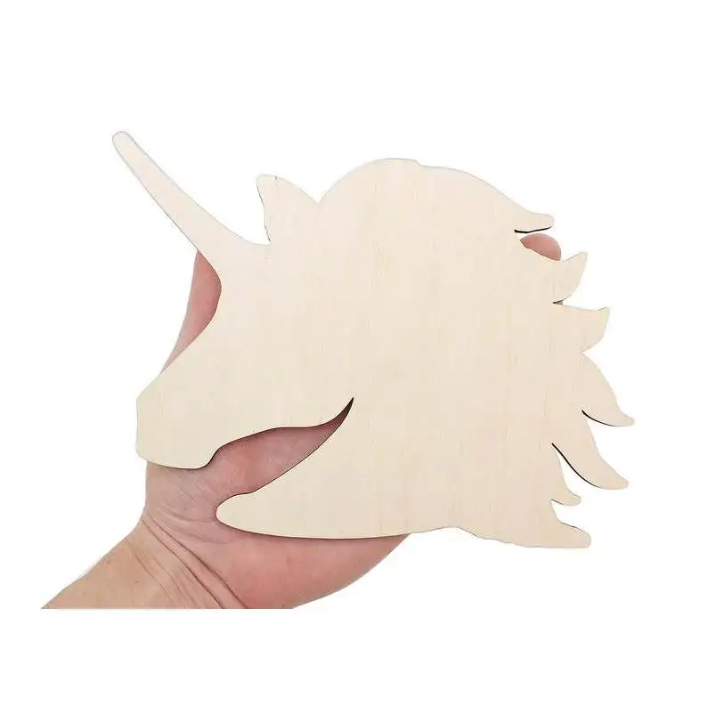 

Wooden Unicorn Head Cutout (15cm) Shape Art Projects Craft Animal Silhouette Decoration Gift Decoupage Cutout 1030