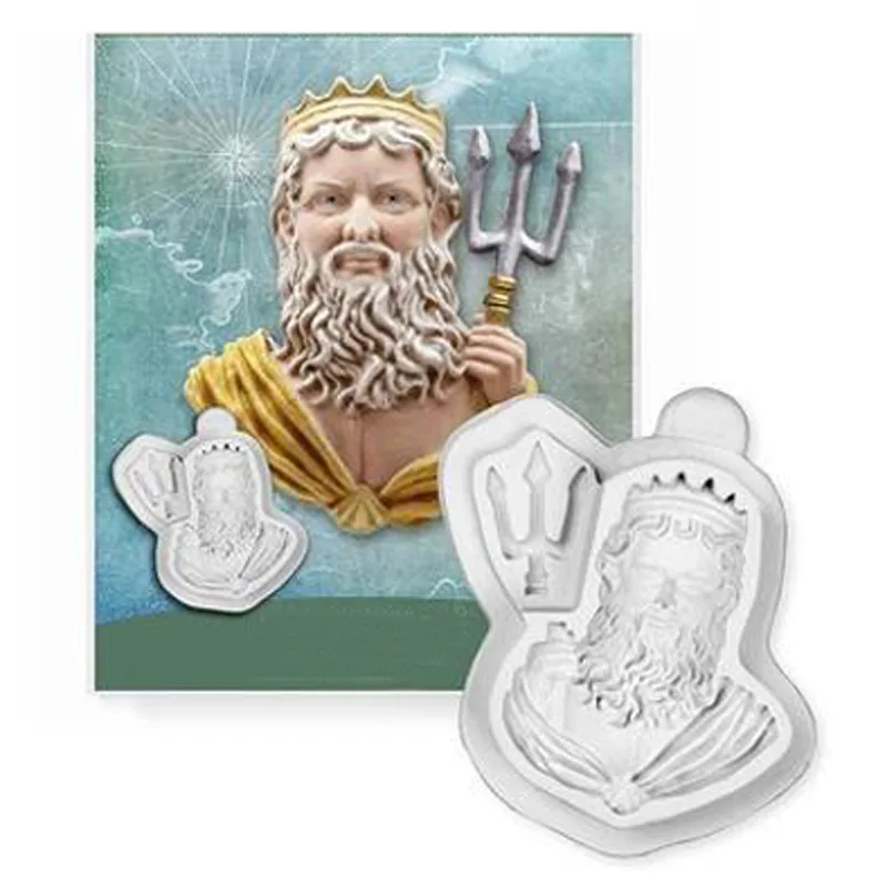 

Luyou 1pc king Silicone Molds Fondant Moulds Cake Decorating Tools Cake Molds, Kitchen Accessories FM1943