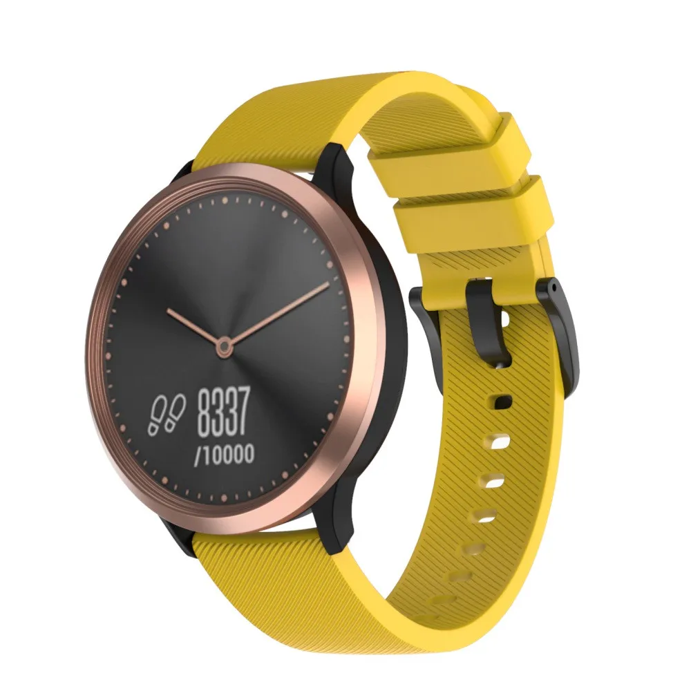 Мягкий силиконовый сменный спортивный ремешок для часов Garmin Vivomove HR маленький спортивный ремешок для часов наручный ремень 19Nov05