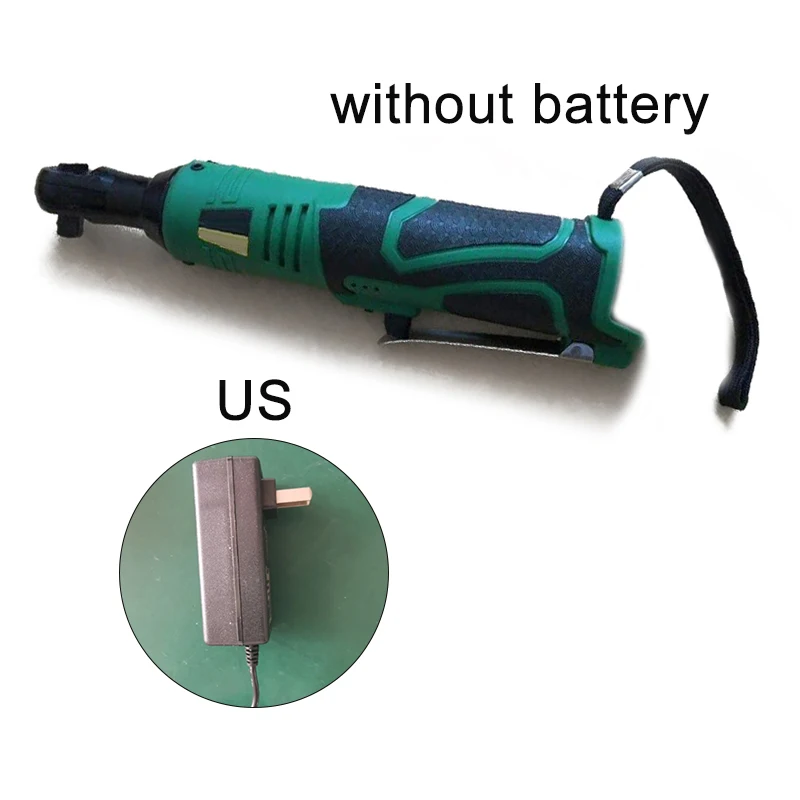 3/8 18VCordless правый угол гаечный ключ набор инструментов с трещоткой с Зарядное устройство комплект 230 об/мин