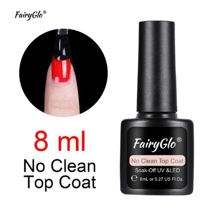 FairyGlo 10 мл серая серия УФ-гель для ногтей матовое верхнее покрытие цвет полуперманентный замачиваемый УФ-гель лак Сделай Сам дизайн ногтей гель-эмаль - Цвет: 8ml top
