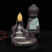 Quemador De Incienso Quemador Incienso сжигатель благовоний молодой монах предметы домашнего интерьера обратный дым благовония Рабочий стол