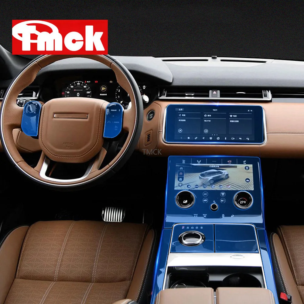 Для Land Rover Range Velar 2019 2017 Автомобильный руль центральная консоль передача пленка