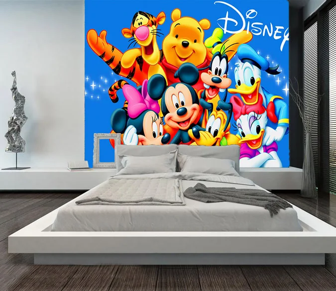 [Самоклеющиеся] 3D анимированные персонажи 2128205 настенная бумага настенная печать настенные наклейки
