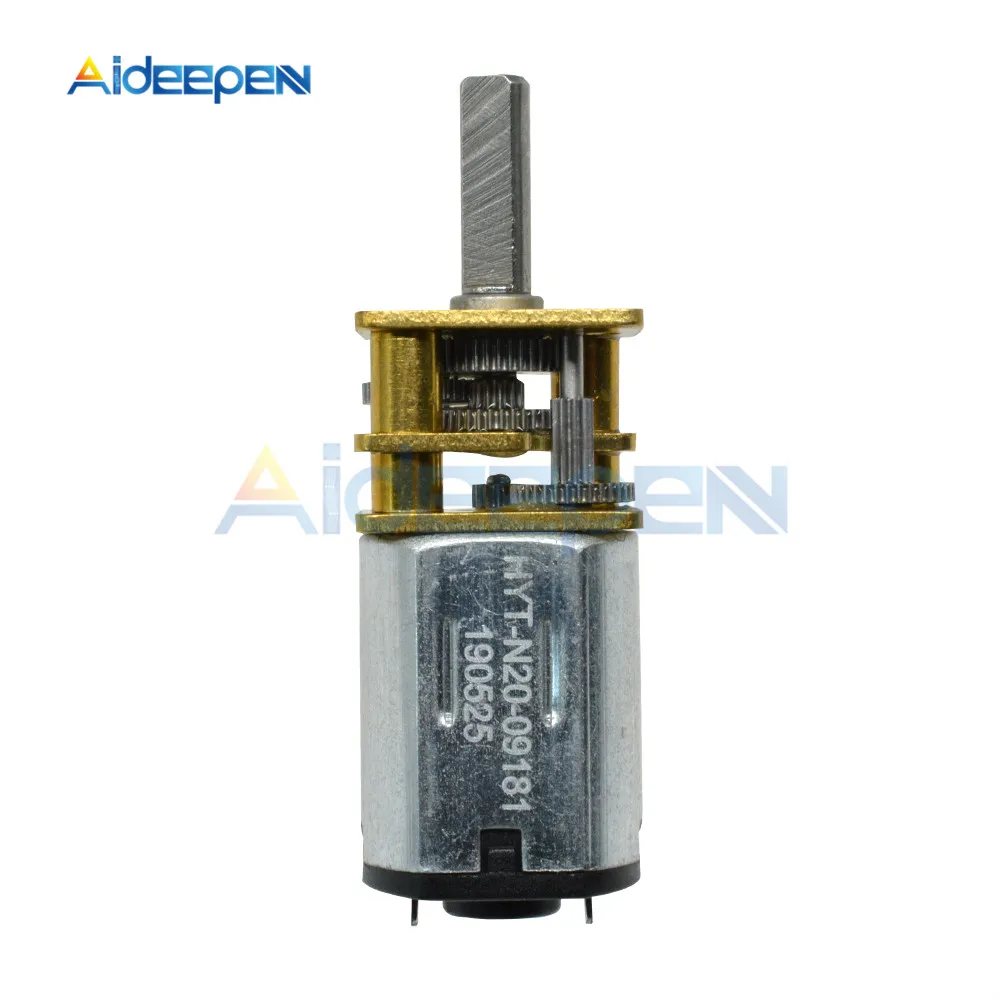 GA12-N20 DC 3V 6V 12V несколько Тип микро постоянного тока Шестерни мотор-редуктор низкого Скорость замедление двигателя мотор 15 об/мин 600 об/мин 100 об/мин 1000 об/мин