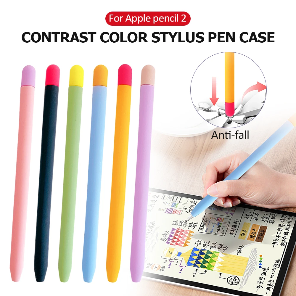 Чехол для Apple Pencil 2 мягкий силиконовый держатель чехол стилуса совместимый с Ipad air
