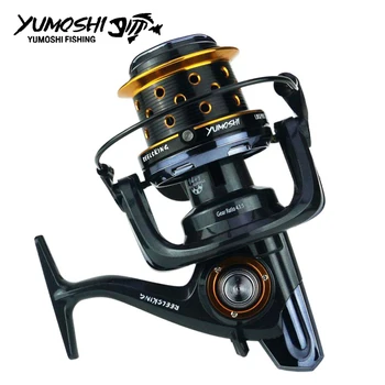 

YUMOSHI fishing reel TK8000-10000 metal fishing reels 14+1BB long shot casting spinning wheel carp salt water surf spinning reel