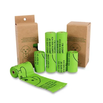 

4/8 Rolls Eco Thickened Pet Poop Bags Guaranteed Leak-Proof Degradable Garbage Bags Pet Outdoor Pick Up Cleaning Supplies