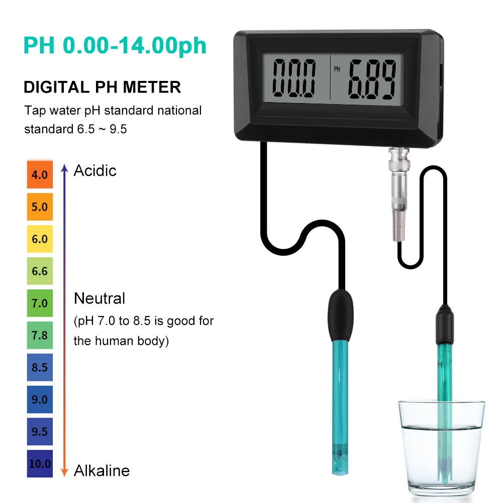 Yieryi Онлайн РН и соленость монитор 2в1 рН метр и тестер солености для аквариума бассейн спа Морская Вода Садоводство качество воды