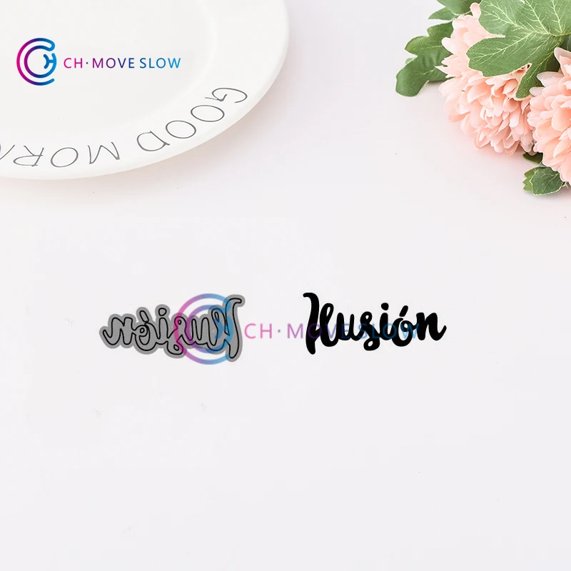 CH испанский трафарет для вырезания металла штампы скрапбукинга практика Hands-on DIY