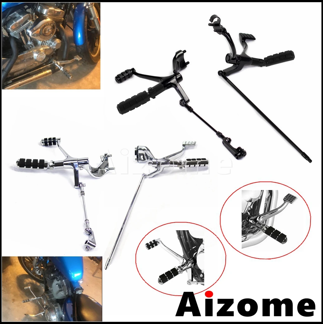 Motorcycle Forward Controls Pegs Levers Linkages Kit  For Harley XL1200C/X/T/CX/V/Sportster Roadster SuperLow Iron 883 XL883L/N