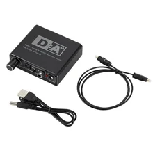 192KHz Digital to Analog Converter 3 5 Jack RCA DAC Spdif Amplifier Decoder Optical Fiber Coaxial For Headphone With Volume Knob