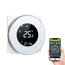 Termostato inteligente programable para calefacción, controlador de temperatura, Control por voz con aplicación de Google Home, WiFi, 95-240V