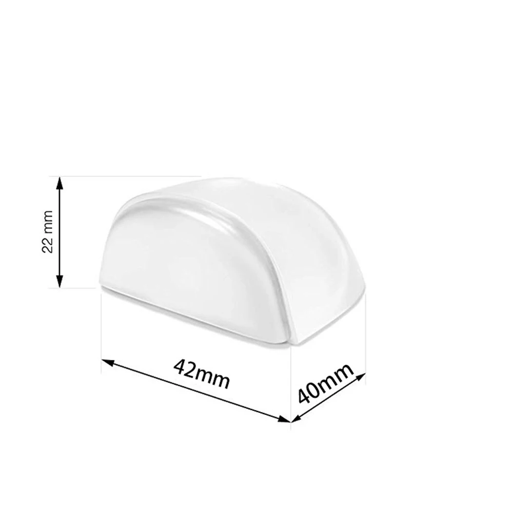 Acrylic Door Stopper No Need Punch Transparent Self Adhesive Door Holder Stop For Home Office Protect Walls Furniture 1pcs door stopper