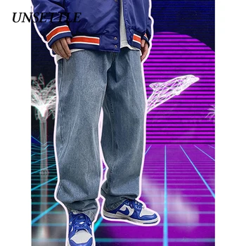 

2020 Autumn Japanese Harajuku Vintage Denim Pants Jeans Men Casual Pant Loose Hip Hip Cotton Male Trousers