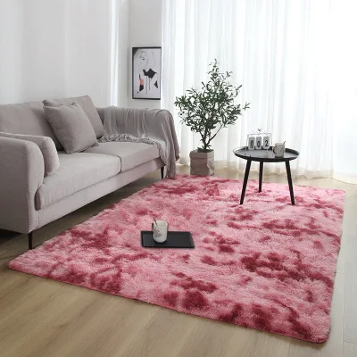 Dark Red JDDTON мягкий утолщенный длинный шерстяной ковер яркое гостиная спальня напольный коврик Детский ковер 10 цветов плюшевый коврик BE112 - Цвет: Dark Red