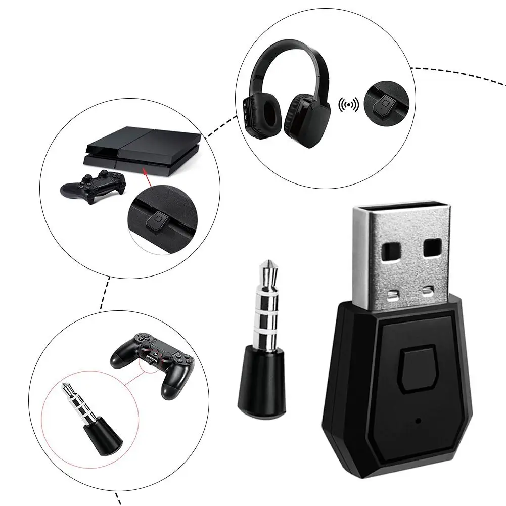 Для PS4 адаптер геймпада беспроводной Bluetooth 4,0 A2DP/HFP/HSP игровая консоль адаптер рукоятки для ПК ноутбука PS4 переключатель геймпад